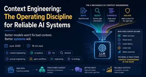Context Engineering: The Operating Discipline for Reliable AI Systems