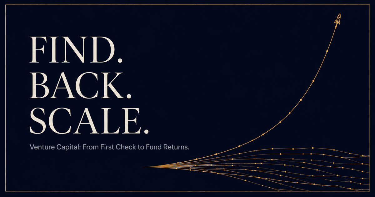 Venture Capital: From First Check to Fund Returns